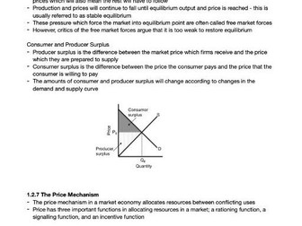 A Level Economics A Edexcel Theme 1 Revision Notes