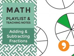 Adding and Subtracting Fractions – Playlist and Teaching Notes