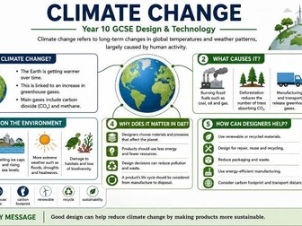 Lesson 2 Sustainability and environment KS4 DT AQA