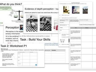 AQA GCSE Psychology - Perception Unit 1.2