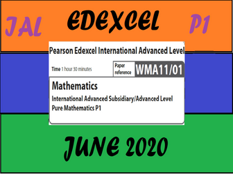 Guided Solution Edexcel IAL May 2020 P1