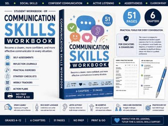 Communication Skills Workbook for Students | SEL, Social Skills & Assertiveness Activities