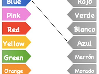 Spanish Match-Up Worksheets