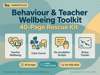 Behaviour & Teacher Wellbeing Tooolkit