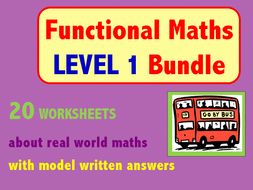 Functional Maths Level 1 Bundle