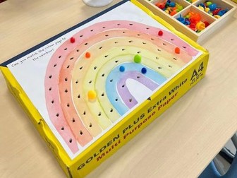 Rainbow Peg Matching Fine Motor & Colour Recognition