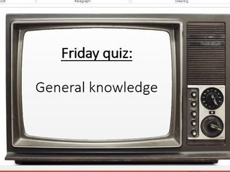 Set of 10 quizzes. Each with 15 questions. General knowledge, film, music, Halloween etc