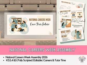 National Careers Week 2026 Assembly – Own Your Future | Secondary Whole School