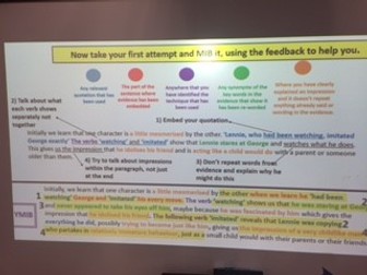 NEW AQA Paper 1, Question 3 ( 2 structure lessons)