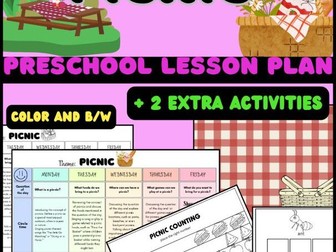 PICNIC - Preschool Weekly Lesson Plan