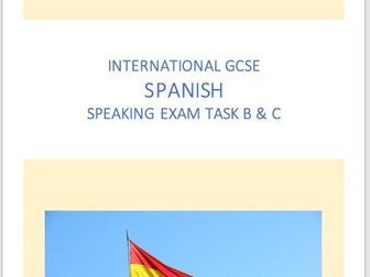 IGCSE Spanish Student Speaking Exam Questions in Topics A - E