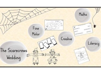EYFS Autumn Literacy Activities – The Scarecrow’s Wedding Inspired
