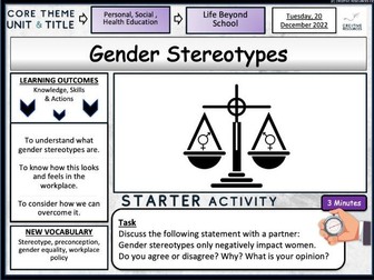 Gender Stereotypes in the Workplace + Society
