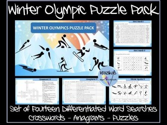 Winter Olympic Sports Puzzle Pack