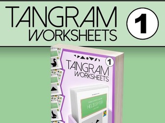 Tangram Worksheets VOL.1 - 84 double-sided worksheets
