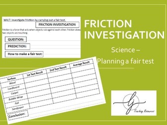Friction investigation