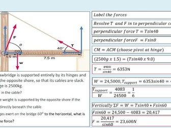 A level Physics (6.5) Stability (Forces in equilibrium)