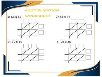 Multiplication Chinese Grid Worksheet