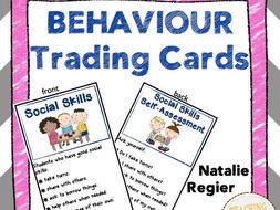 Behaviour Trading Cards: Mini Anchor Charts and Self-Assessment Questions