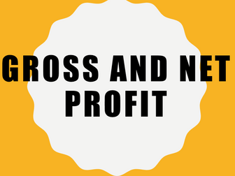Gross and Net Profit