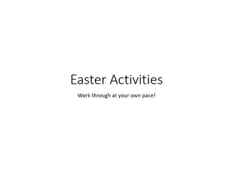 14 Simple Easter ICT Activities