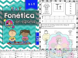 Spanish Phonics Book Set #3: Letras s & t