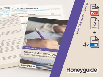 Primary English Deep Dive & Subject Knowledge Pack