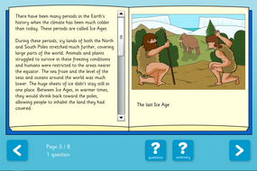 About Prehistoric Britain Interactive Information Book and Questions - Reading Level C - KS2