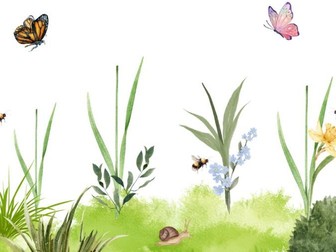 Flower field playdough / loose parts mat