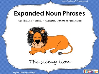 Expanded Noun Phrases - Year 4