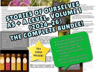 Stories of Ourselves AS + A Level, Volume 1 (2024-26) Digital + Printable Guides, PPT, Worksheets!