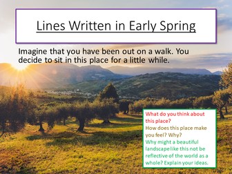 Lines Written in Early Spring