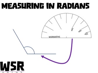 Measuring Angles in Radians Worksheet