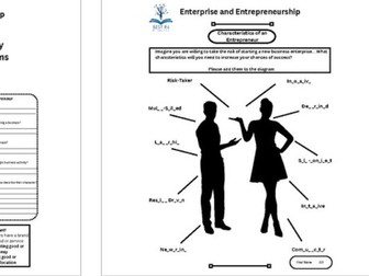 Enterprise and Entrepreneurship - Activity Worksheet and Assessment