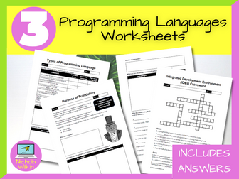 Programming Languages Worksheets