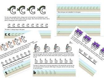 Reception Letter formation and Handwriting book
