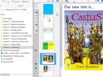 Castles LKS2 - 10 Lesson Writing Sequence - (Colin Thompson)