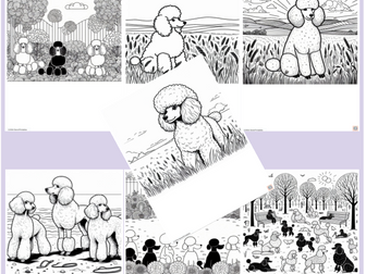 Unleash Your Creativity and Find Your Zen with Our Poodle-Themed Mindfulness Colouring Pages!