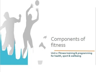 Components of fitness and training methods