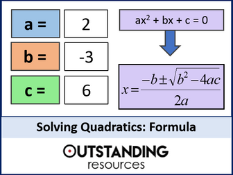 Solving Quadratic Equations (by using the Quadratic Formula)