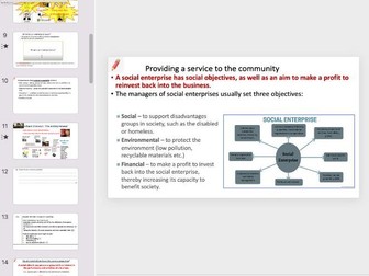 ALL Cambridge IGCSE Business Enterprise 0454 PPTs, worksheets and portfolio guidance