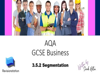 AQA GCSE Business complete lesson 3.5.2 Segmentation