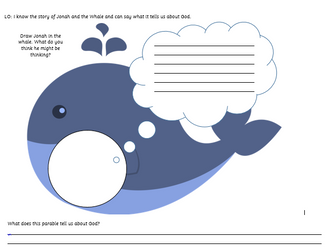 Jonah and the Whale Worksheet