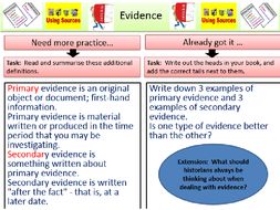 primary secondary evidence