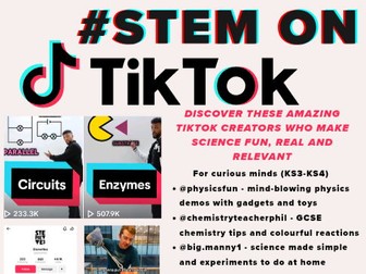 STEM on TIktok poster