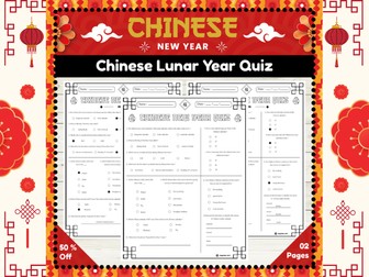 Chinese New Year Quiz : Engaging Chinese New Year Classroom Quiz