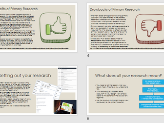 GCSE AQA DT Section A - Primary Research methods