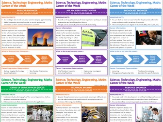 STEM/Science Careers of the Week Information Sheets 3