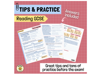 Spanish reading GCSE skills. Tips and practice. Answers included