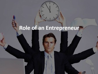 Role of an Entrepreneur (Edexcel A Level Business 1.5.1)